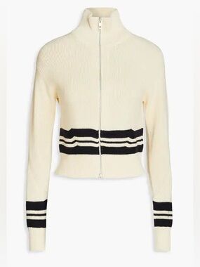 RAG & BONE Amy Striped Cotton Cardigan